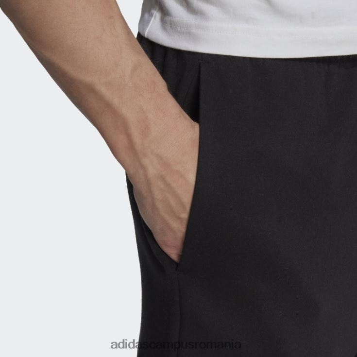 adidas campus romania pantaloni cargo conici obișnuiți din lână essentials negri adidas bărbați alb negru J266N26438