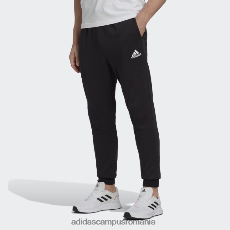 adidas campus romania pantaloni conici obișnuiți din lână essentials negru adidas bărbați alb negru J266N25574