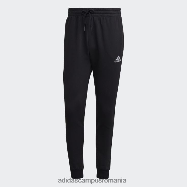 adidas campus romania pantaloni conici obișnuiți din lână essentials negru adidas bărbați alb negru J266N25574