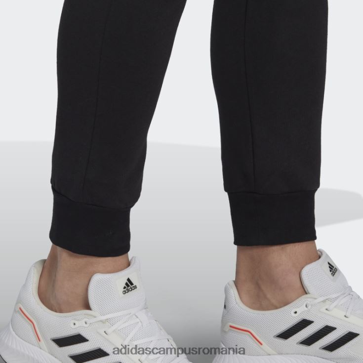adidas campus romania pantaloni conici obișnuiți din lână essentials negru adidas bărbați alb negru J266N25574