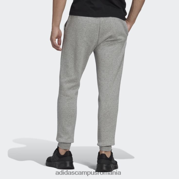 adidas campus romania pantaloni conici obișnuiți din lână gri mediu essentials bărbați gri mediu/negru J266N25476