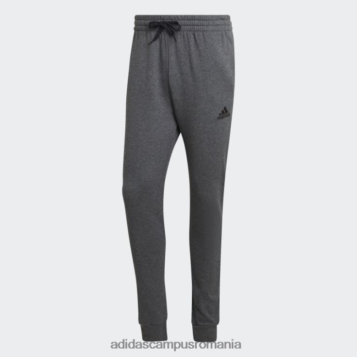adidas campus romania pantaloni conici obișnuiți din lână gri închis bărbați gri închis negru/negru J266N26299