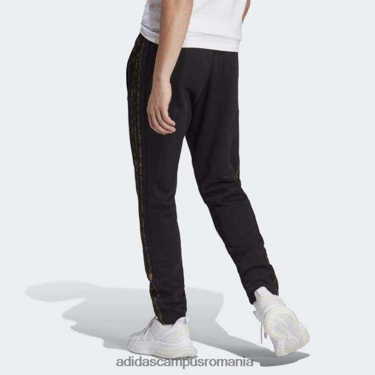adidas campus romania pantaloni cu 3 dungi, manșete elastice conice, black essentials bărbați negru/măsliniu J266N25429
