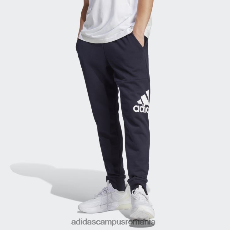 adidas campus romania pantaloni cu logo-ul cu manșetă conică de țesătură franceză essentials cerneală bărbați cerneală J266N21009