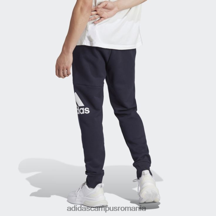 adidas campus romania pantaloni cu logo-ul cu manșetă conică de țesătură franceză essentials cerneală bărbați cerneală J266N21009