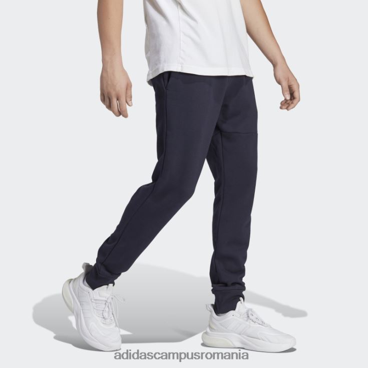 adidas campus romania pantaloni cu logo-ul cu manșetă conică de țesătură franceză essentials cerneală bărbați cerneală J266N21009