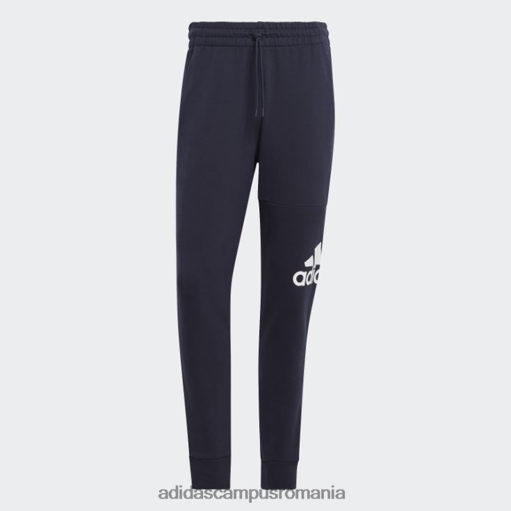 adidas campus romania pantaloni cu logo-ul cu manșetă conică de țesătură franceză essentials cerneală bărbați cerneală J266N21009