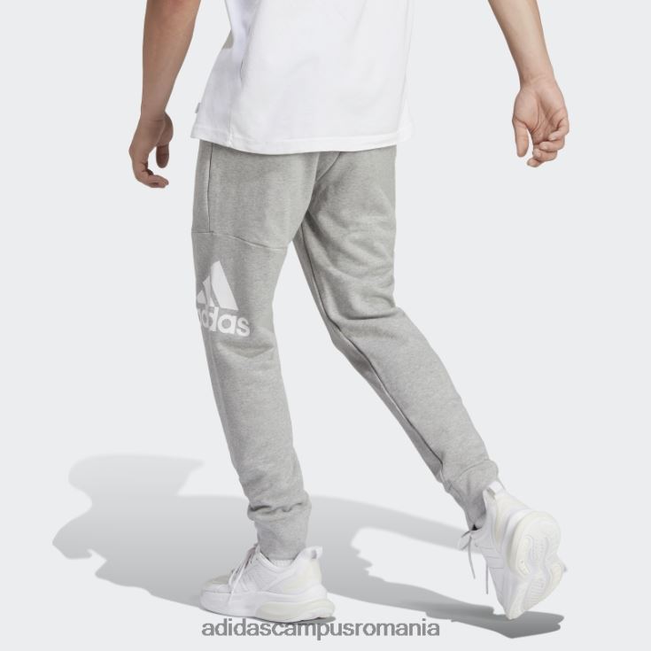 adidas campus romania pantaloni cu logo-ul cu manșetă conică essentials, gri mediu bărbați gri mediu J266N2943
