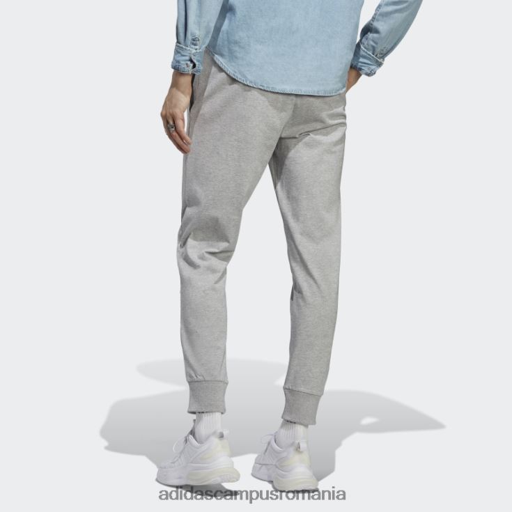 adidas campus romania pantaloni cu manșetă conici din jerseu simplu, gri mediu adidas bărbați gri mediu J266N25976