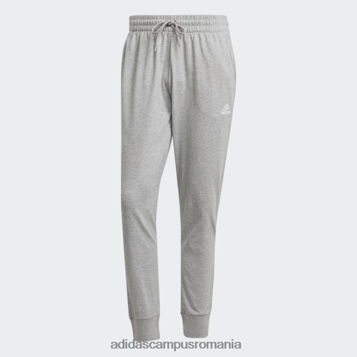 adidas campus romania pantaloni cu manșetă conici din jerseu simplu, gri mediu adidas bărbați gri mediu J266N25976