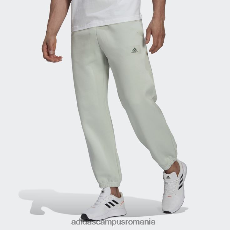 adidas campus romania pantaloni de jogging cu picioare drepte din bumbac fleece feelvivid green essentials bărbați verde J266N214807