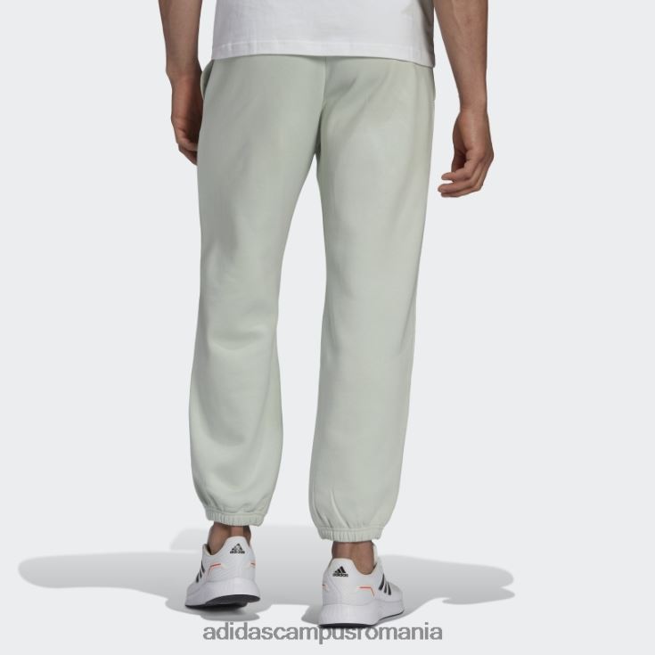 adidas campus romania pantaloni de jogging cu picioare drepte din bumbac fleece feelvivid green essentials bărbați verde J266N214807