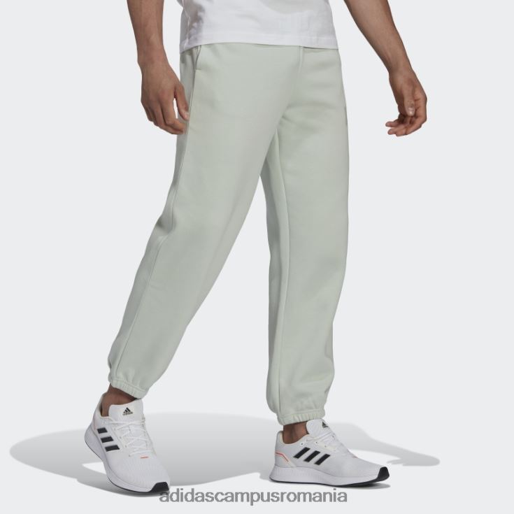 adidas campus romania pantaloni de jogging cu picioare drepte din bumbac fleece feelvivid green essentials bărbați verde J266N214807