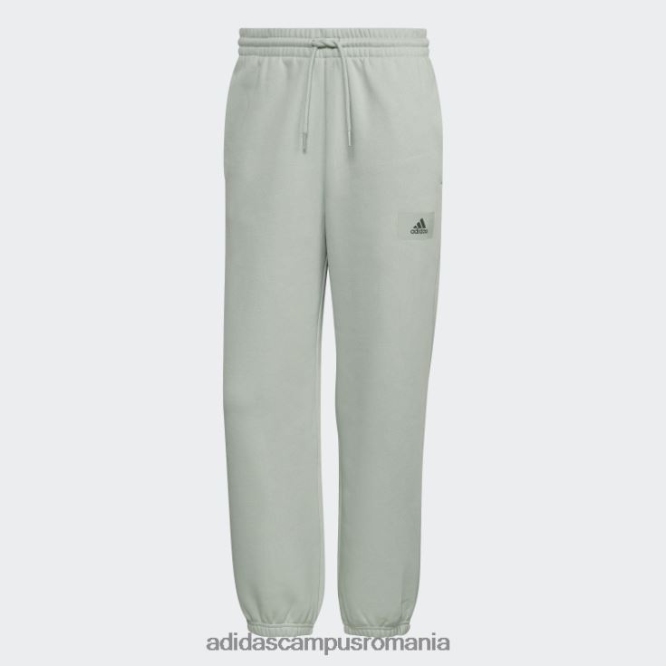 adidas campus romania pantaloni de jogging cu picioare drepte din bumbac fleece feelvivid green essentials bărbați verde J266N214807