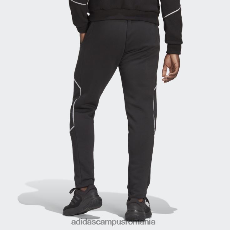 adidas campus romania pantaloni de jogging din fleece reflectă în întuneric adidas bărbați negru argintiu J266N215291