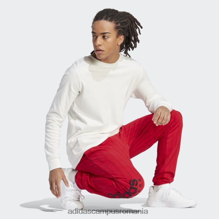 adidas campus romania pantaloni de jogging din lână cu dungi stacojiu bărbați stacojiu J266N213532