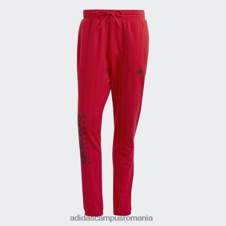 adidas campus romania pantaloni de jogging din lână cu dungi stacojiu bărbați stacojiu J266N213532