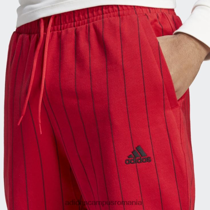 adidas campus romania pantaloni de jogging din lână cu dungi stacojiu bărbați stacojiu J266N213532