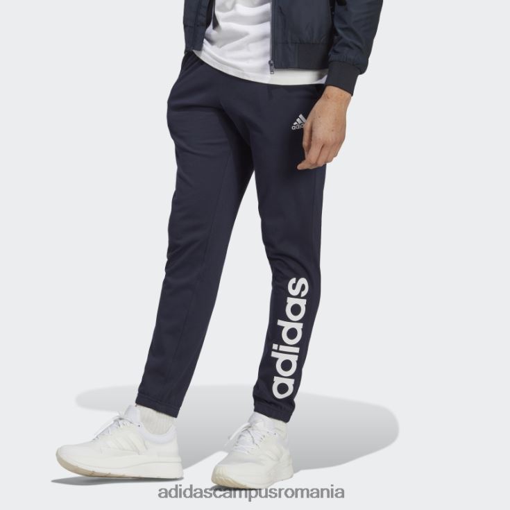 adidas campus romania pantaloni de jogging ink essentials din jerseu conic cu manșetă elastică și logo bărbați cerneală J266N213564