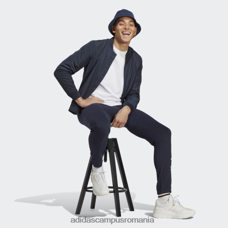 adidas campus romania pantaloni de jogging ink essentials din jerseu conic cu manșetă elastică și logo bărbați cerneală J266N213564