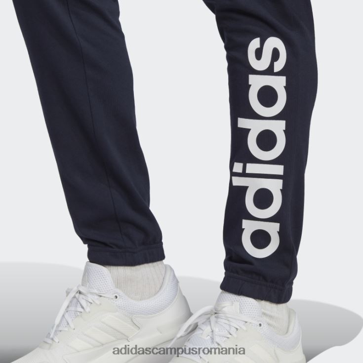 adidas campus romania pantaloni de jogging ink essentials din jerseu conic cu manșetă elastică și logo bărbați cerneală J266N213564