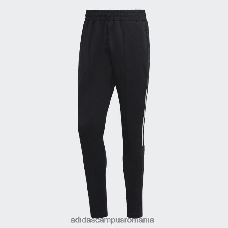 adidas campus romania pantaloni de jogging negri cu mansete cu 3 dungi bărbați negru J266N215299