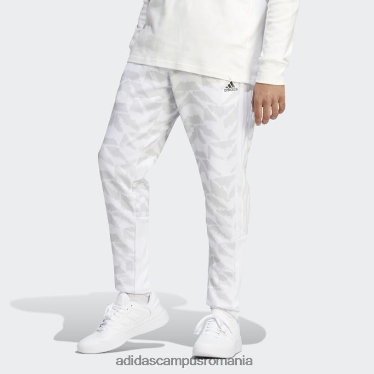 adidas campus romania pantaloni de jogging stil de viață albi tiro bărbați alb J266N213342