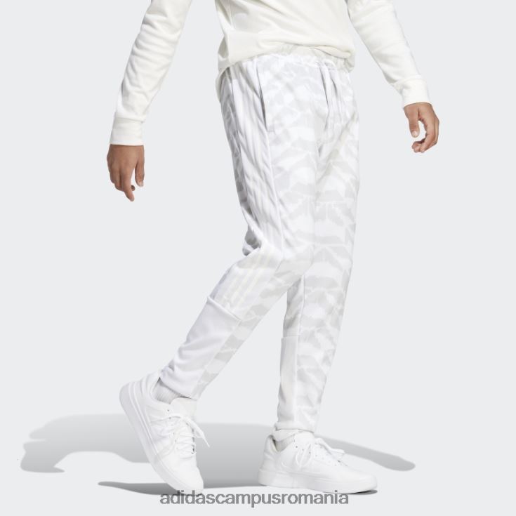 adidas campus romania pantaloni de jogging stil de viață albi tiro bărbați alb J266N213342