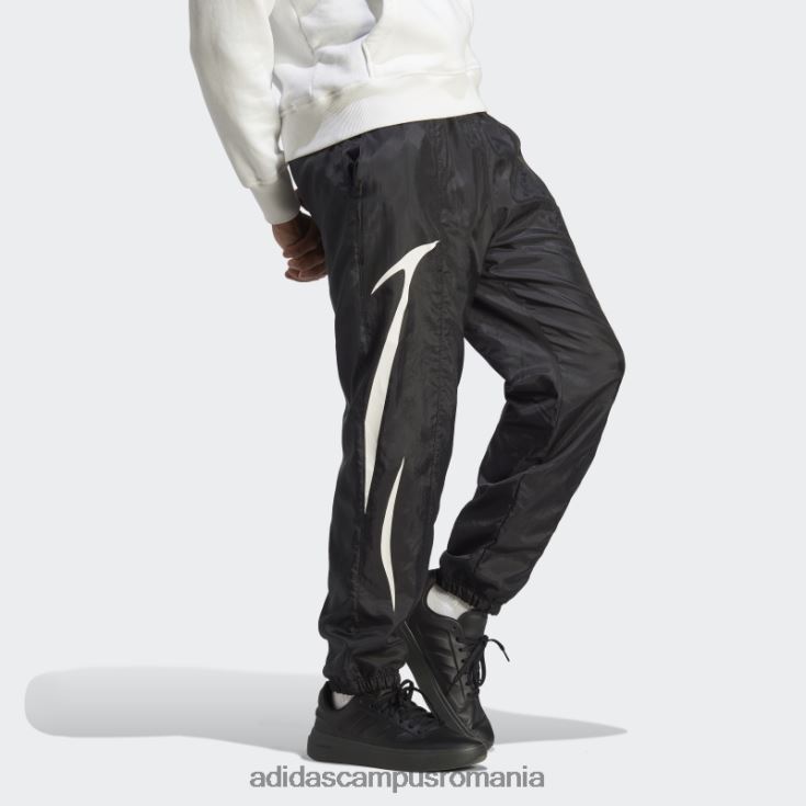 adidas campus romania pantaloni de trening negru țesut cu blocuri de culoare bărbați alb negru J266N214146
