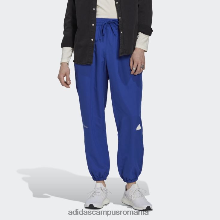 adidas campus romania pantaloni țesuți albaștri bărbați albastru J266N27330