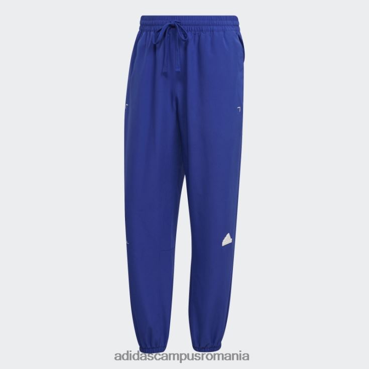 adidas campus romania pantaloni țesuți albaștri bărbați albastru J266N27330