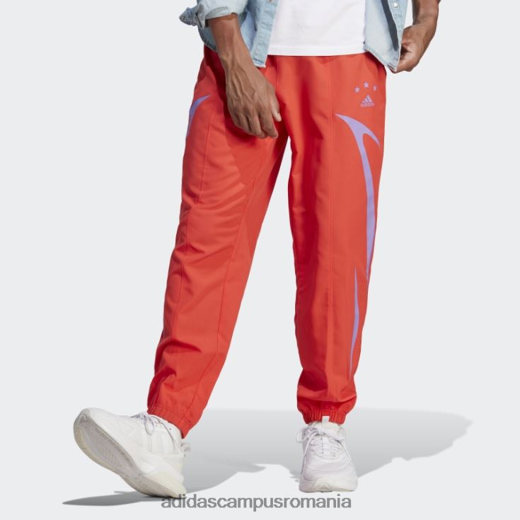 adidas campus romania pantaloni țesuți colorblock roșii adidas bărbați cerneală roșie J266N2972