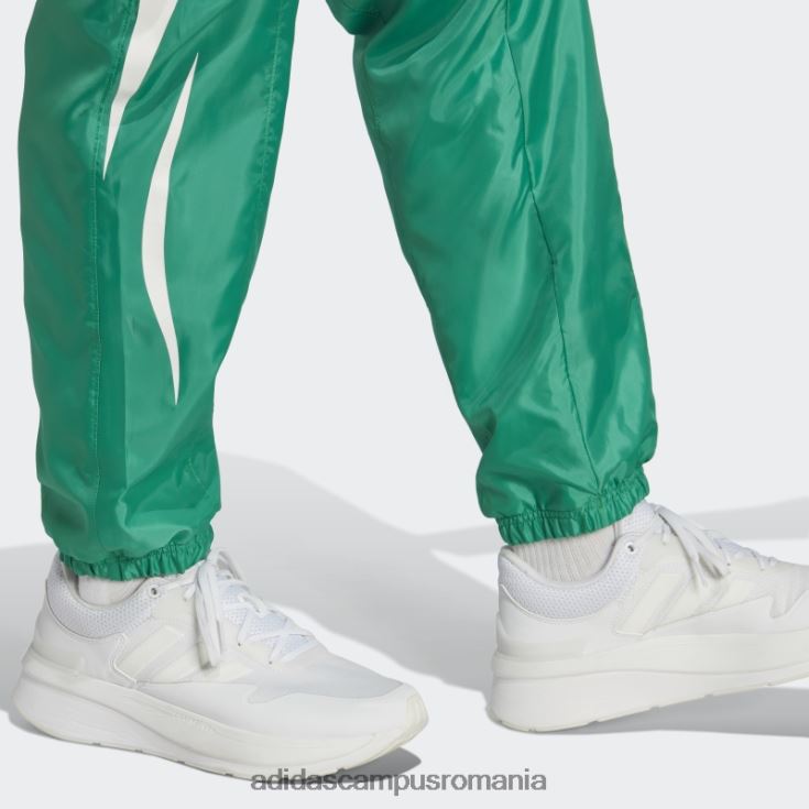 adidas campus romania pantaloni țesuți colorblock verde curte adidas bărbați verde curte/alb J266N26021
