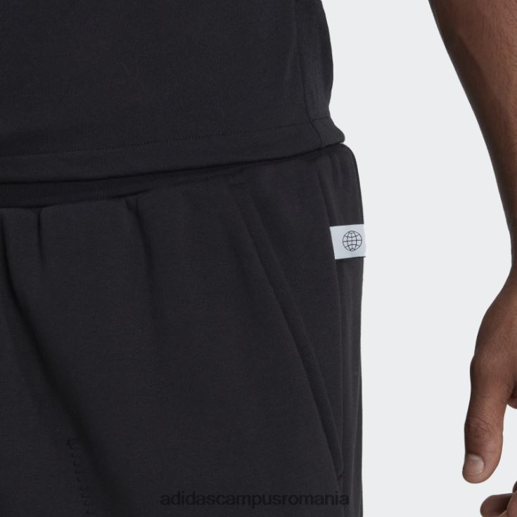 adidas campus romania pantaloni fleece studio lounge negri bărbați negru J266N27550