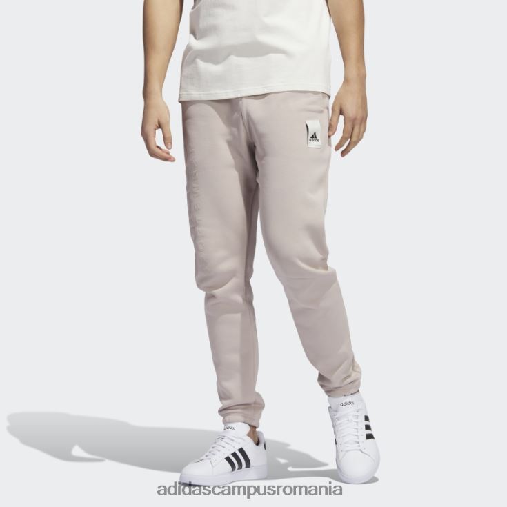 adidas campus romania pantaloni lounge fleece taupe bărbați taupe J266N25119