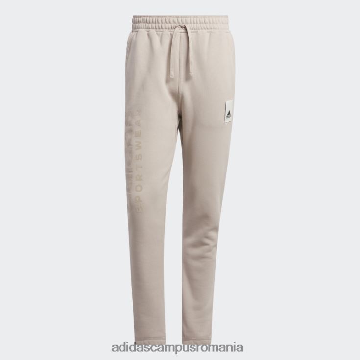 adidas campus romania pantaloni lounge fleece taupe bărbați taupe J266N25119