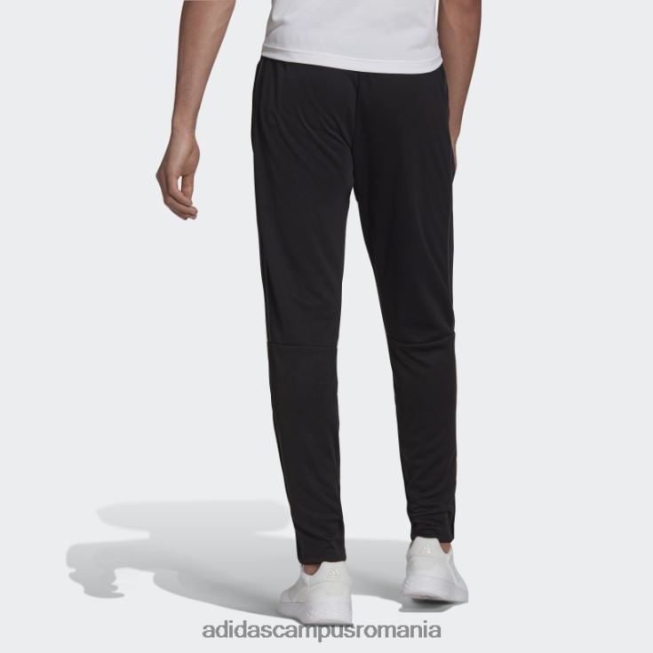 adidas campus romania pantaloni negri aeroready sereno subțiri, cu croiala conică, cu trei dungi bărbați gri inchis J266N24967