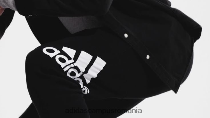 adidas campus romania pantaloni negri cu logo-ul cu manșete conice French Terry adidas bărbați negru J266N26807