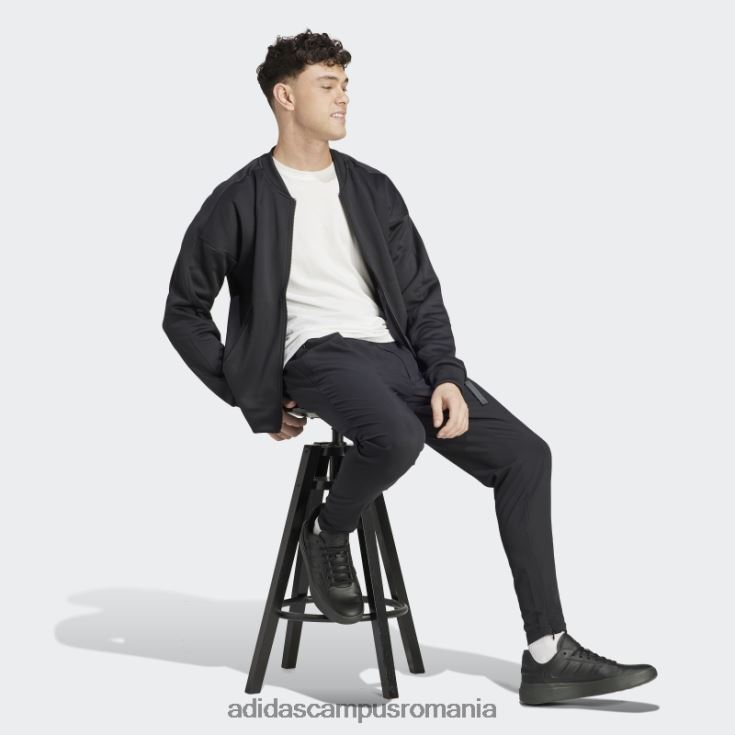 adidas campus romania pantaloni negri de evadare de oraș bărbați negru J266N25206