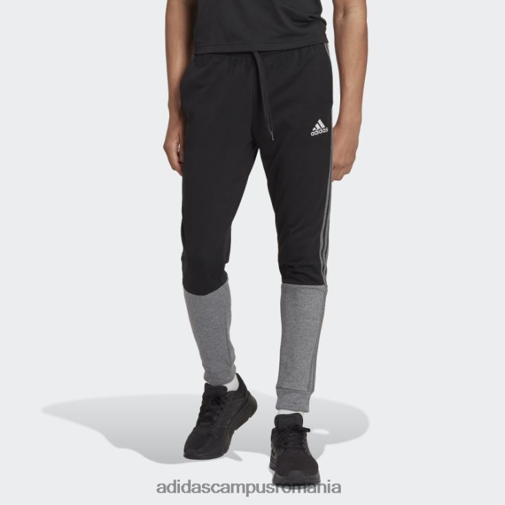adidas campus romania pantaloni negri essentials mélange french terry bărbați melange negru J266N26779