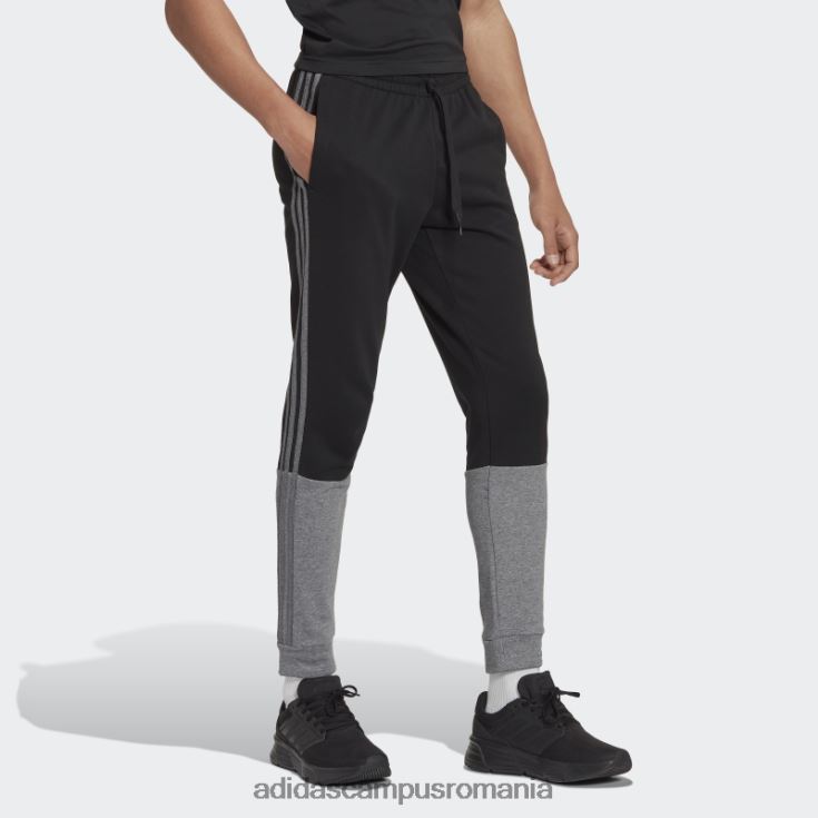 adidas campus romania pantaloni negri essentials mélange french terry bărbați melange negru J266N26779
