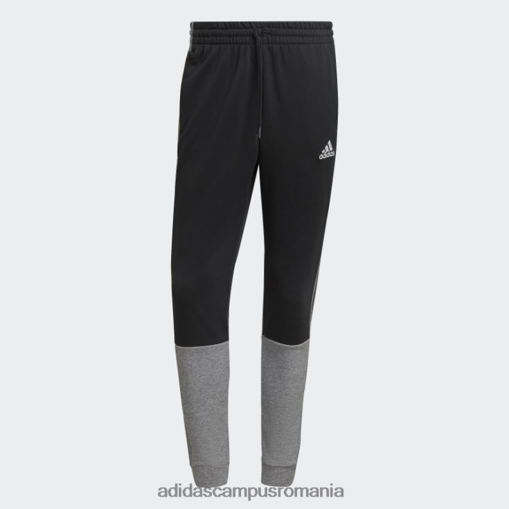 adidas campus romania pantaloni negri essentials mélange french terry bărbați melange negru J266N26779