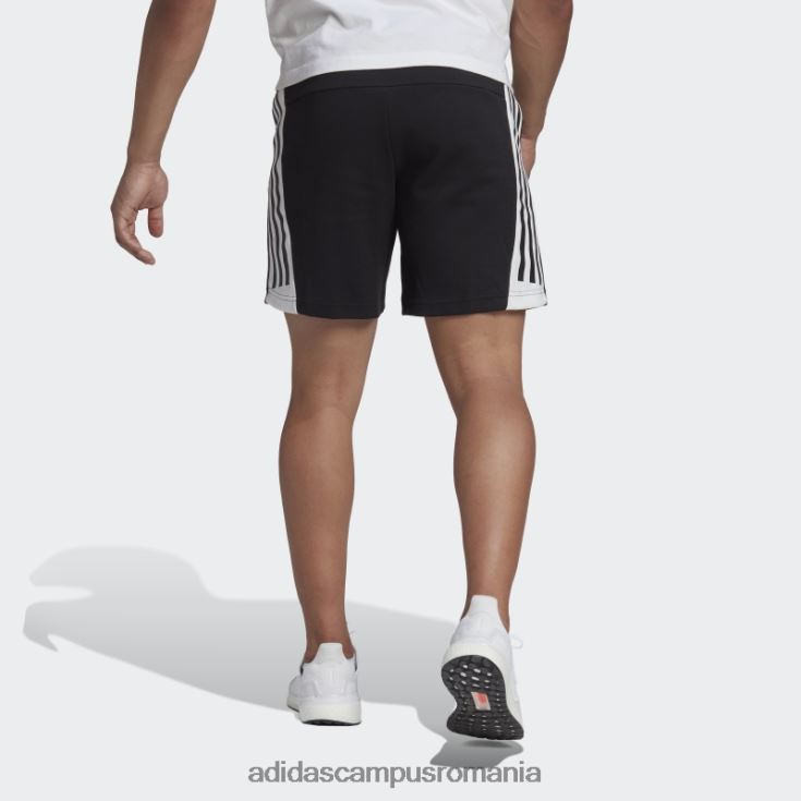 adidas campus romania pantaloni scurți adidas cu 3 dungi cu icoane future negre bărbați negru J266N214649