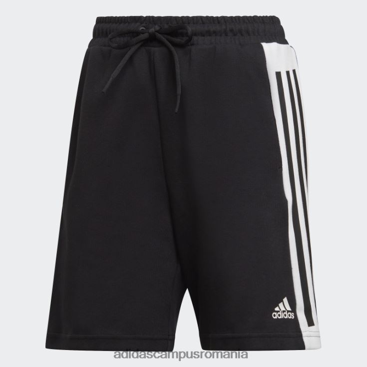 adidas campus romania pantaloni scurți adidas cu 3 dungi cu icoane future negre bărbați negru J266N214649