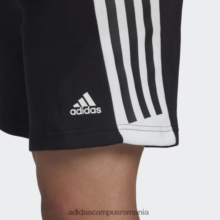 adidas campus romania pantaloni scurți adidas cu 3 dungi cu icoane future negre bărbați negru J266N214649