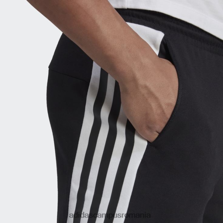 adidas campus romania pantaloni scurți adidas cu 3 dungi cu icoane future negre bărbați negru J266N214649
