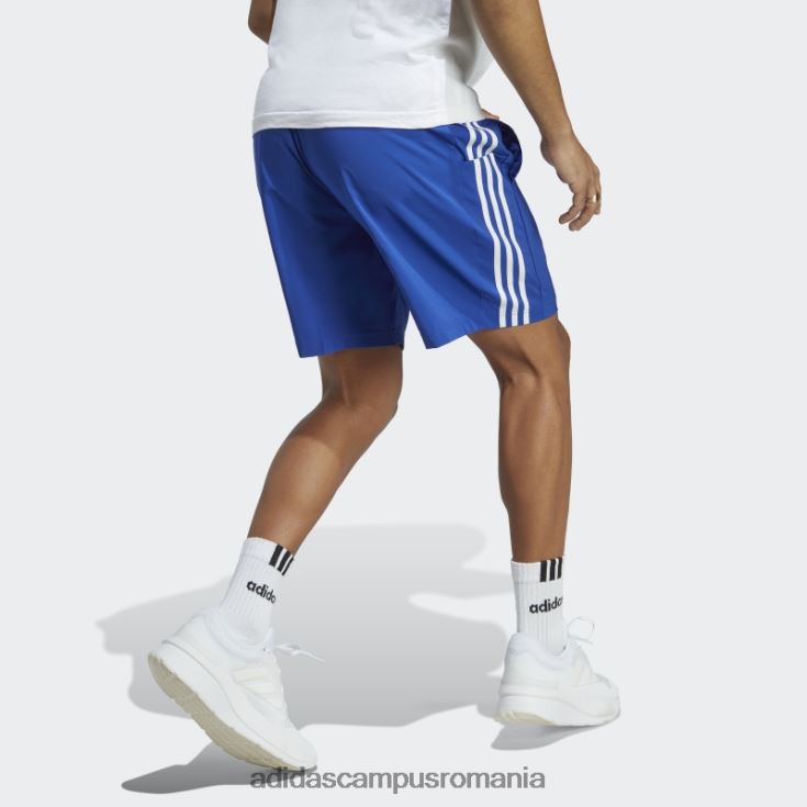 adidas campus romania pantaloni scurți albastru aeroready essentials chelsea cu 3 dungi bărbați albastru alb J266N213361