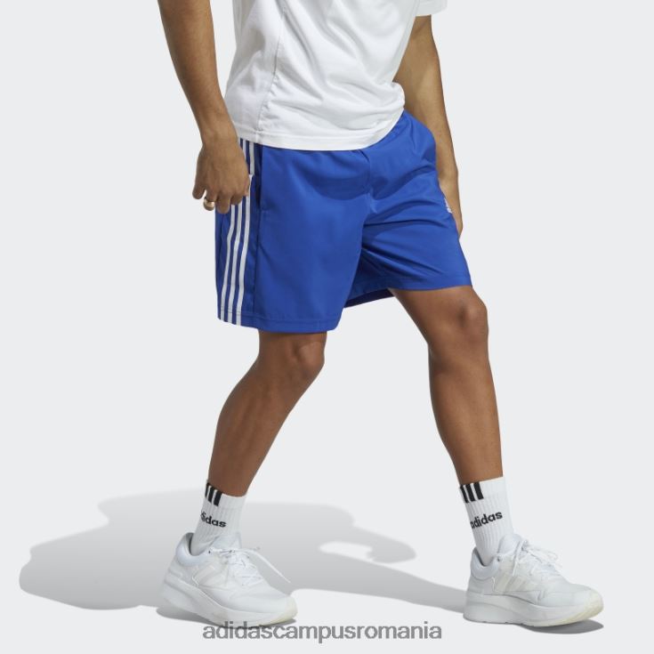 adidas campus romania pantaloni scurți albastru aeroready essentials chelsea cu 3 dungi bărbați albastru alb J266N213361