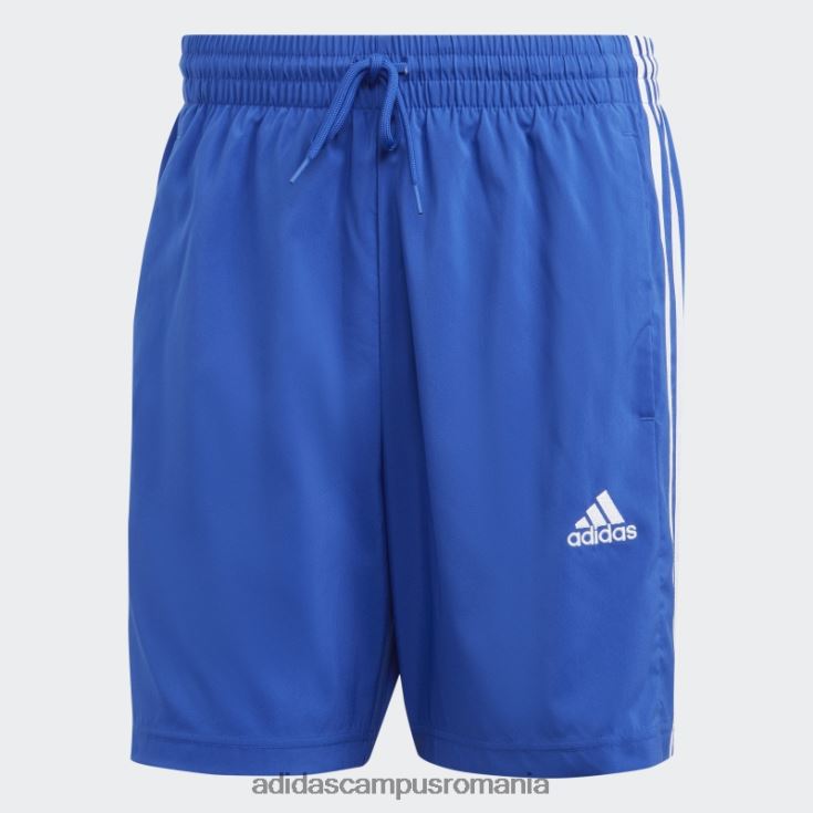 adidas campus romania pantaloni scurți albastru aeroready essentials chelsea cu 3 dungi bărbați albastru alb J266N213361