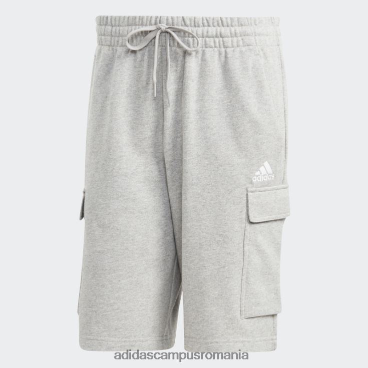 adidas campus romania pantaloni scurți cargo french terry essentials gri mediu bărbați gri mediu J266N25881